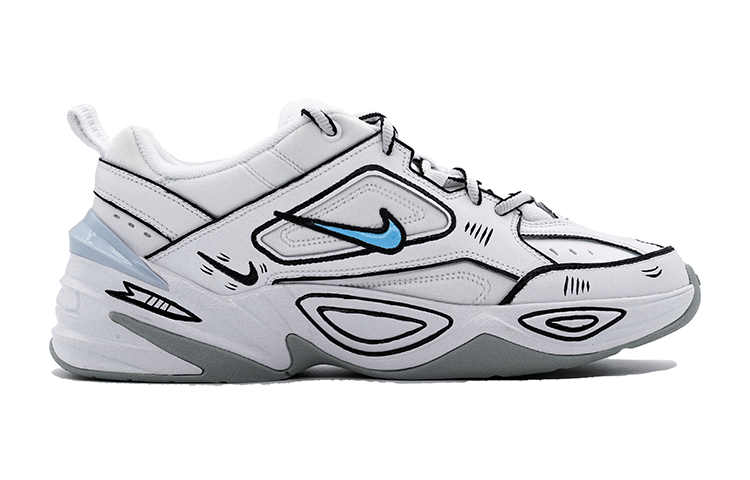 [Custom Shoes] Nike M2K 'Ink Blue Heartbeat' 圖 2