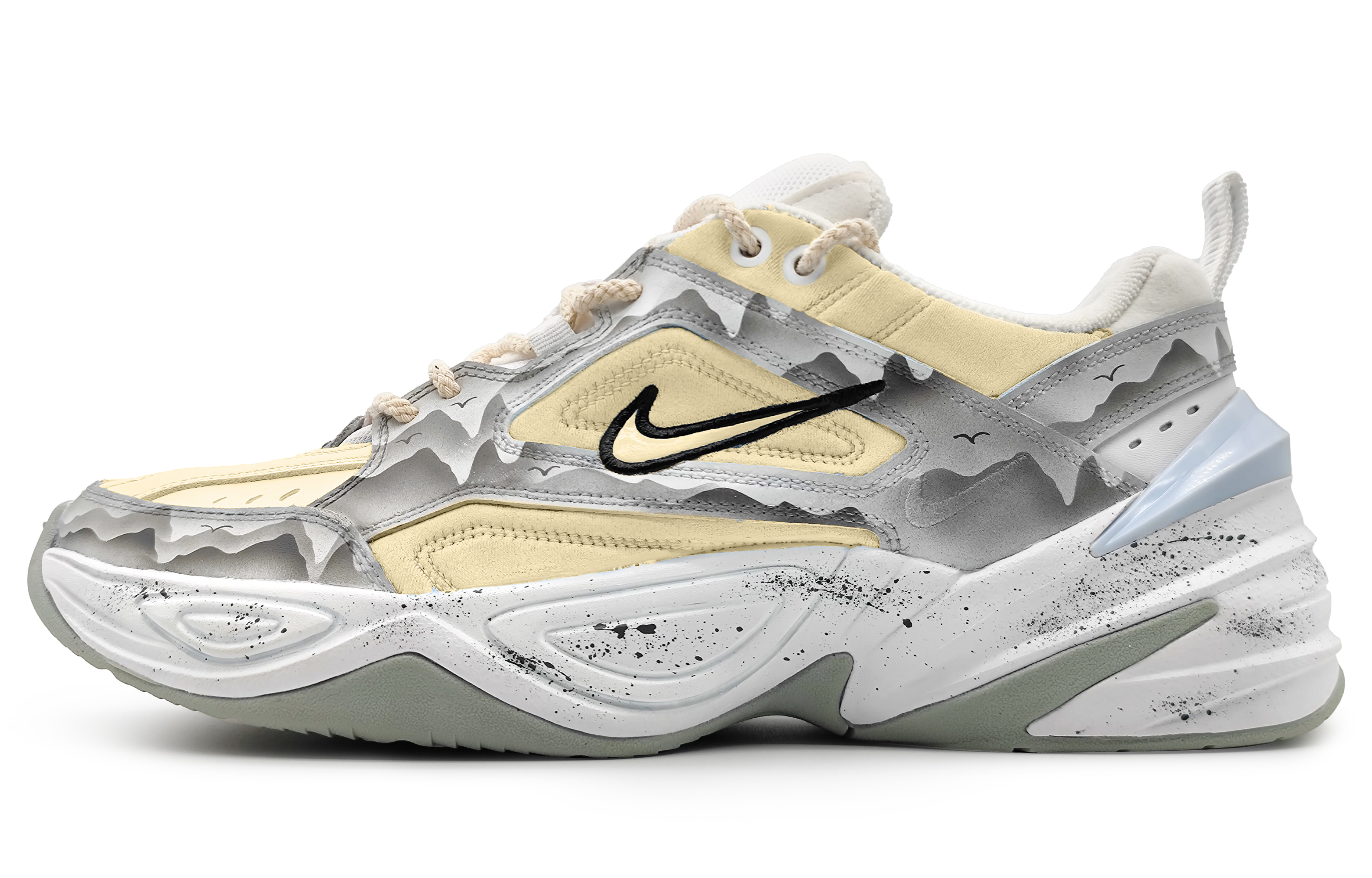 [Custom Shoes] Nike M2K Tekno 'Chinese Scenery Watercolor'