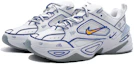 Lookbook 【定制球鞋】Nike M2K Tekno 白色 二次元 线性愛心 手繪結構線條 彈頭 藍青色 黃勾 時尚 運動休閒鞋 男女同款 白藍