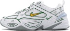 Buy 【定制球鞋】 Nike M2K Tekno 白色 二次元 线性爱心 手繪結構線條 彈頭 墨綠色 黃勾 時尚 運動休閒鞋 男女同款 白綠黑