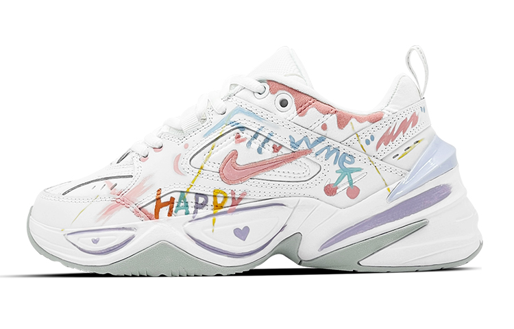 [Custom Shoes] Nike M2K Tekno 'White Valentine's Day Graffiti'
