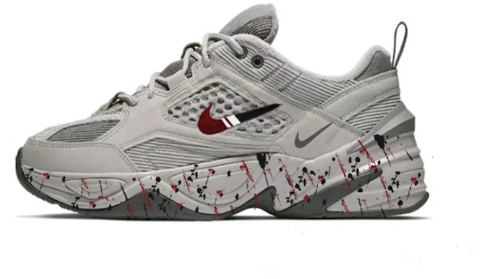 【訂製球鞋】 Nike M2K Tekno SP 流動墨水 活潑塗鴉 流行搭配 增高休閒 低筒 爸爸鞋 男女款 灰紅黑 Buy 【訂製球鞋】 Nike M2K Tekno SP 流動墨水 活潑塗鴉 流行搭配 增高休閒 低筒 爸爸鞋 男女款 灰紅黑