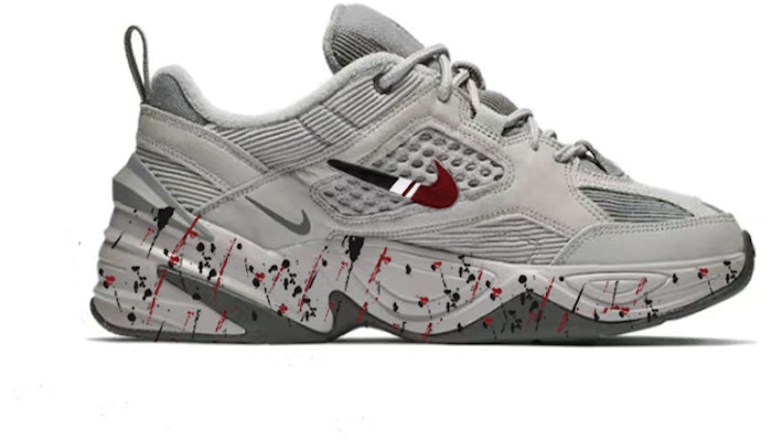 【訂製球鞋】 Nike M2K Tekno SP 流動墨水 活潑塗鴉 流行搭配 增高休閒 低筒 爸爸鞋 男女款 灰紅黑 Order 【訂製球鞋】 Nike M2K Tekno SP 流動墨水 活潑塗鴉 流行搭配 增高休閒 低筒 爸爸鞋 男女款 灰紅黑