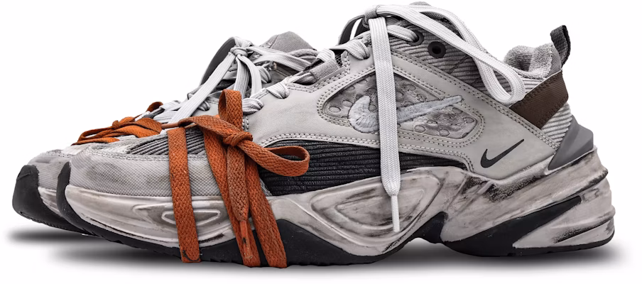 【訂製球鞋】Nike M2K Tekno SP 超世界 retrro style 廢土 做舊 百搭 低筒 老爹鞋 男女款 灰色 Lookbook 【訂製球鞋】Nike M2K Tekno SP 超世界 retrro style 廢土 做舊 百搭 低筒 老爹鞋 男女款 灰色