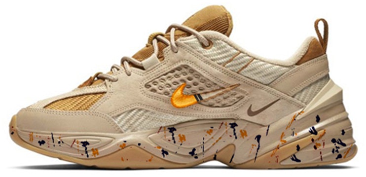 custom-shoes-nike-m2-k-tekno-sp-yellow-brown-graffiti
