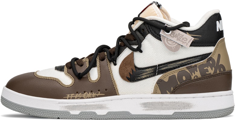 【客製球鞋】 Nike Mac Attack FZBB 主題 磨舊 百搭 塗鴉風 低筒 板鞋 男女同款 黑棕 Order 【客製球鞋】 Nike Mac Attack FZBB 主題 磨舊 百搭 塗鴉風 低筒 板鞋 男女同款 黑棕