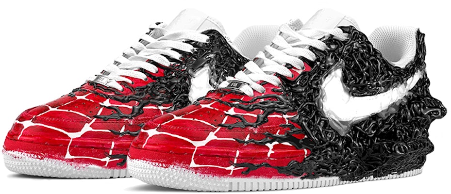 ナイキ マーベル x エアフォース 1 ロー 'ヴェノム vs スパイダー- クトゥルフ ブラック レッド' CW2288-111(TeamY-男款毒液蜘蛛侠黑红) Lookbook ナイキ マーベル x エアフォース 1 ロー 'ヴェノム vs スパイダー- クトゥルフ ブラック レッド' CW2288-111(TeamY-男款毒液蜘蛛侠黑红)