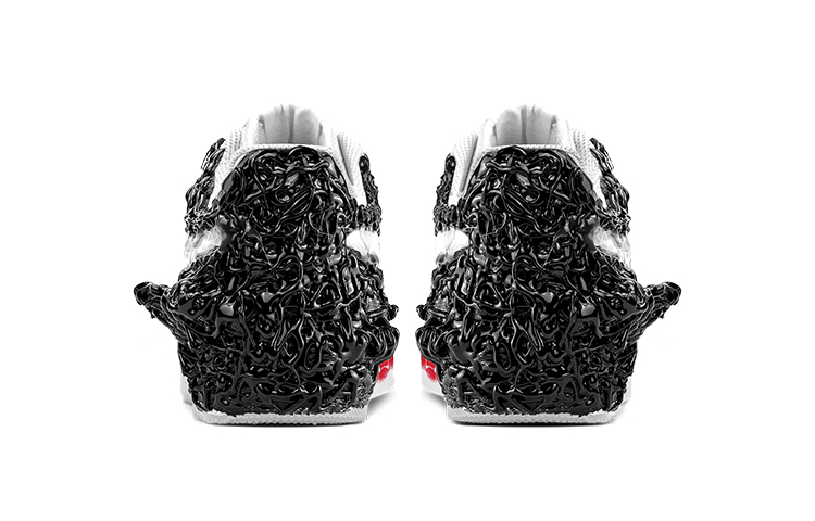 Shop [Kasut Custom] Nike Marvel x Air Force 1 Low 'Venom vs Spider-Cthulhu Hitam Merah' CW2288-111(TeamY-男款毒液蜘蛛侠黑红)