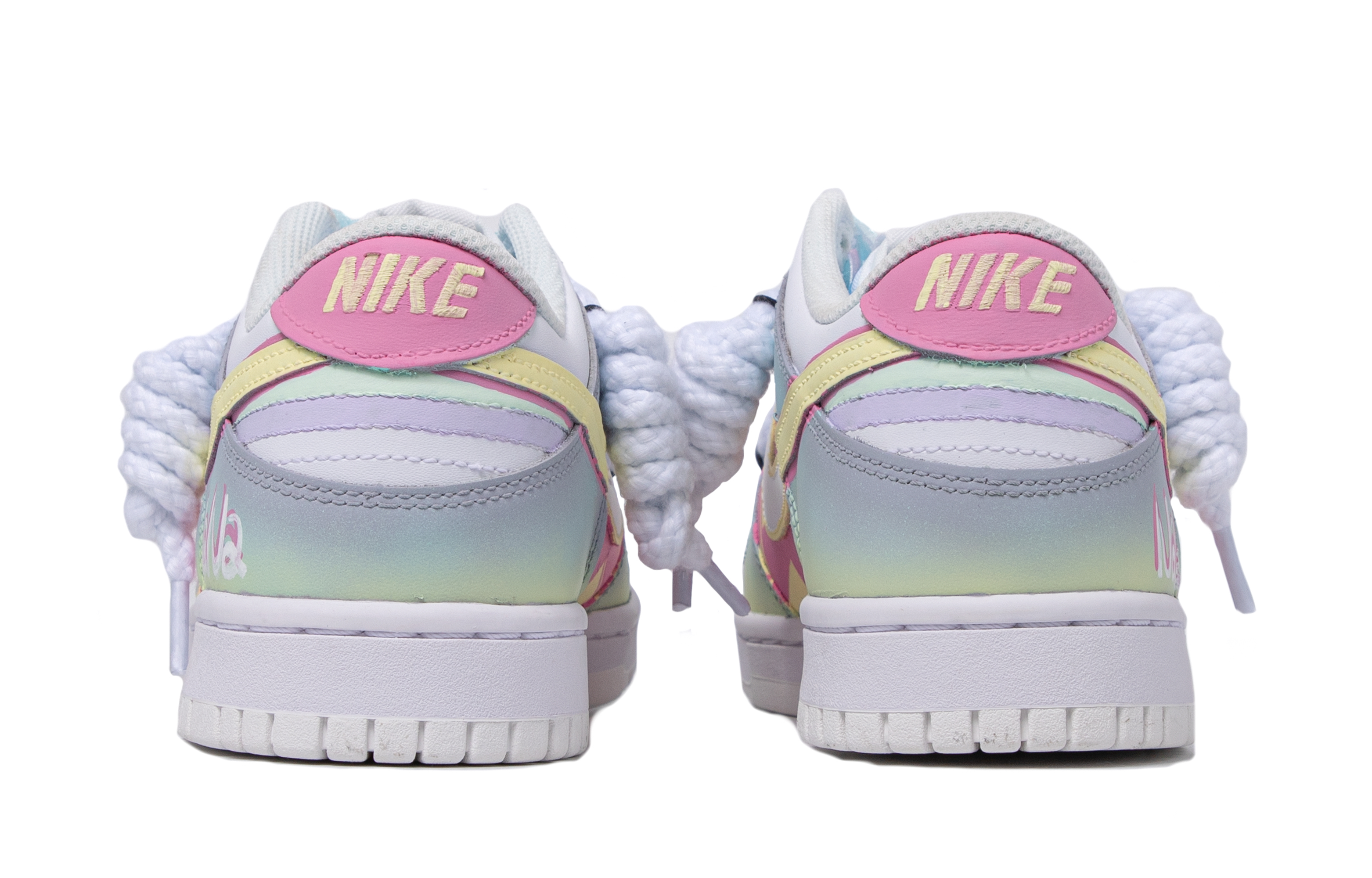 Purchase Zapatillas personalizadas Nike NANA x Dunk Low 'Da Vinci Rosa Amarillo' DH9765-100(TeamM-女款花颜联名)