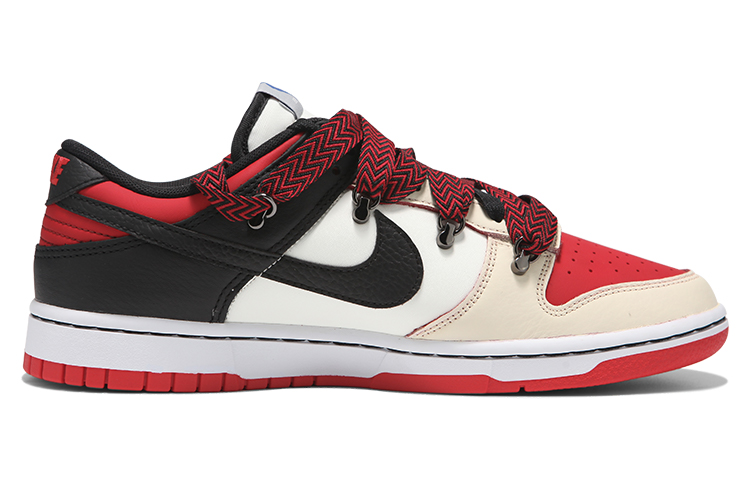 Order [Kasut Custom] Nike NBA x Dunk Low 2020 'Hitam Merah' 'Tahun Baru Cina' DD3363-100(Teamfour-男款兔年)