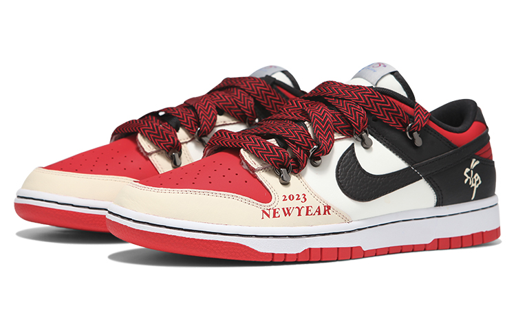 Lookbook [Kasut Custom] Nike NBA x Dunk Low 2020 'Hitam Merah' 'Tahun Baru Cina' DD3363-100(Teamfour-男款兔年)