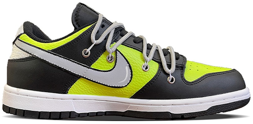 【定製球鞋】 NBA x Nike Dunk Low 來自外星球 飛碟 外星人 解構風 手繪塗鴉 低幫 板鞋 GS 灰黑綠 Order 【定製球鞋】 NBA x Nike Dunk Low 來自外星球 飛碟 外星人 解構風 手繪塗鴉 低幫 板鞋 GS 灰黑綠