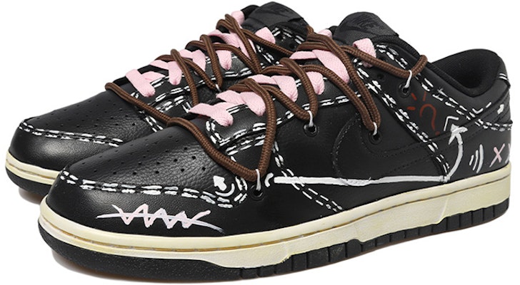 나이키 NBA x 덩크 로우 '블랙 핑크 화이트' (커스텀) DC9560-001(Team拾玖-黑白二次元女S-BOX) Lookbook 나이키 NBA x 덩크 로우 '블랙 핑크 화이트' (커스텀) DC9560-001(Team拾玖-黑白二次元女S-BOX)