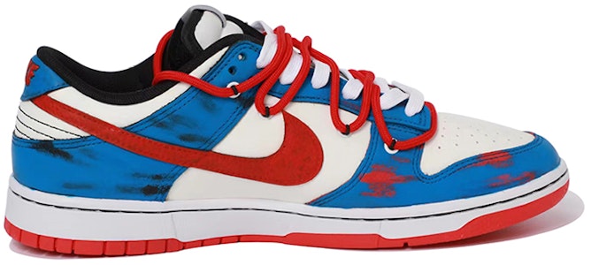 【定制球鞋】NBA x Nike Dunk Low 藍紅擦擦樂 復古解構 低幫 板鞋 GS 藍紅黑 Order 【定制球鞋】NBA x Nike Dunk Low 藍紅擦擦樂 復古解構 低幫 板鞋 GS 藍紅黑