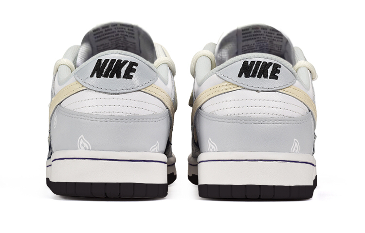 Shop [Kasut Custom] Nike NBA x Dunk Low ‘Denim Tampal Bunga Gajus’ DD3363-002(TeamE-男款牛仔贴布灰白蓝)