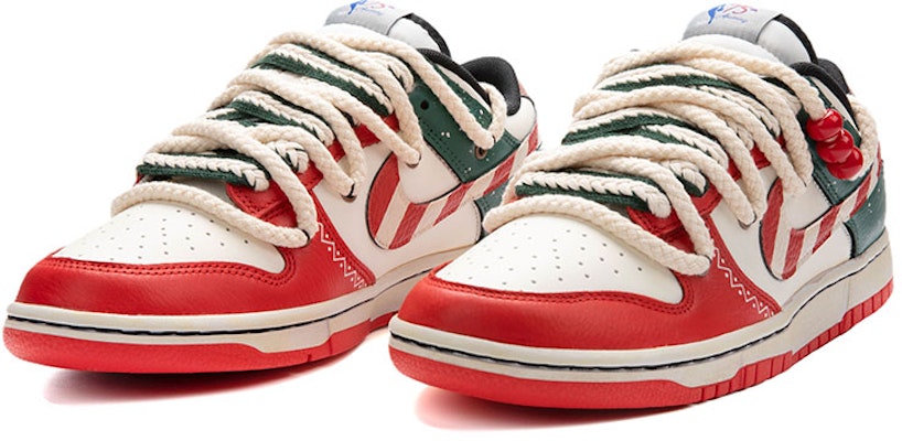 【カスタムシューズ】ナイキNBA×ダンクロー 'シカゴブルズ クリスマス スプラッタ緑白赤' DD3363-100(Team18-圣诞绿白红双鞋带) Lookbook 【カスタムシューズ】ナイキNBA×ダンクロー 'シカゴブルズ クリスマス スプラッタ緑白赤' DD3363-100(Team18-圣诞绿白红双鞋带)