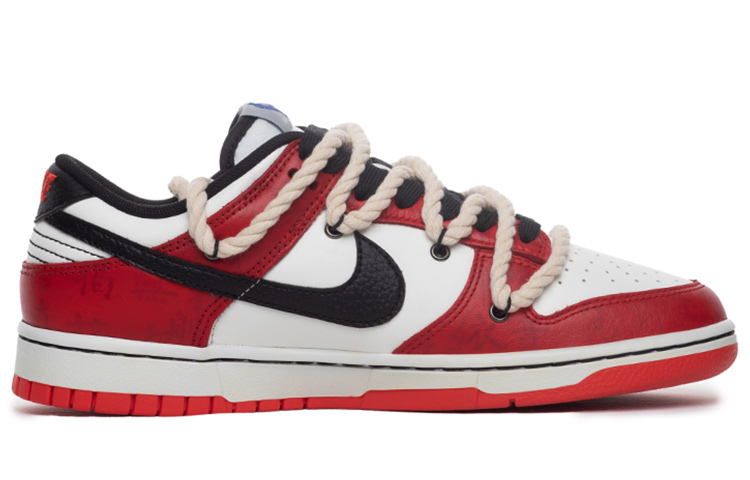 Order [Kasut Custom] Nike NBA x Dunk Low 'Kaligrafi Cina - Merah Putih Hitam' DD3363-100(Team拾肆-男款书法解构红白黑)