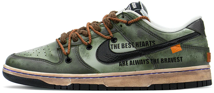 custom-shoes-nike-nba-x-dunk-low-deconstructed-lace-military-green