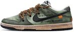 Buy 【定製球鞋】NBA x Nike Dunk Low 復古 解構鞋帶 做舊 特殊禮盒 低筒 板鞋 男款 軍綠