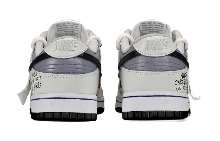 Shop ナイキNBA x ダンク ロー「デコンストラクト スマイリーキャンバス - グレー ホワイト」 DD3363-002(TeamE-男款帆布贴灰白)