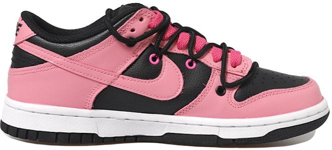 【定制球鞋】 NBA x Nike Dunk Low 雙X 邪惡圖 粉心 網勾 解構鞋帶 做舊Vibe風 低幫 板鞋 GS 粉黑 Order 【定制球鞋】 NBA x Nike Dunk Low 雙X 邪惡圖 粉心 網勾 解構鞋帶 做舊Vibe風 低幫 板鞋 GS 粉黑