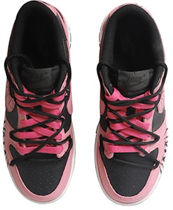 【定制球鞋】 NBA x Nike Dunk Low 雙X 邪惡圖 粉心 網勾 解構鞋帶 做舊Vibe風 低幫 板鞋 GS 粉黑 Shop 【定制球鞋】 NBA x Nike Dunk Low 雙X 邪惡圖 粉心 網勾 解構鞋帶 做舊Vibe風 低幫 板鞋 GS 粉黑
