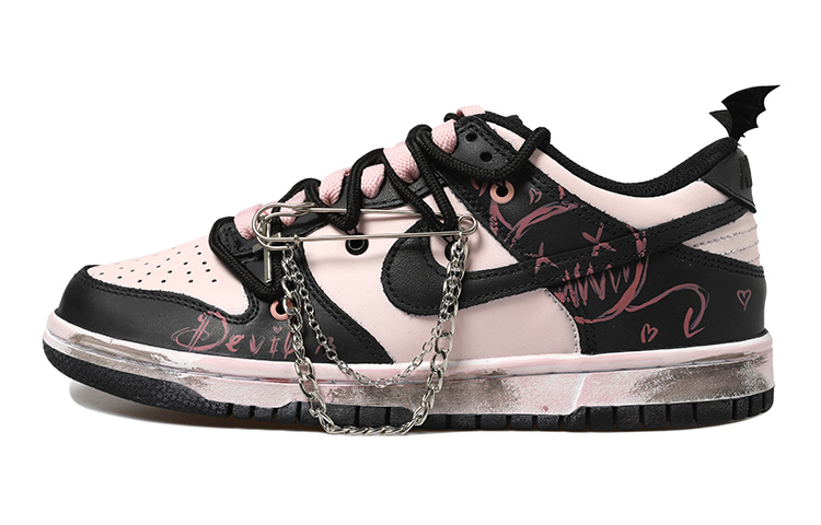 [Custom Shoes] Nike NBA Dunk Low 'Little Devil Black-Pink'