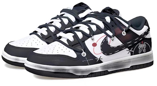 나이키 NBA x 덩크 로우 '판다 제미니' (커스텀) DC9560-001(Team拾玖-黑白双子座女S-BOX) Lookbook 나이키 NBA x 덩크 로우 '판다 제미니' (커스텀) DC9560-001(Team拾玖-黑白双子座女S-BOX)