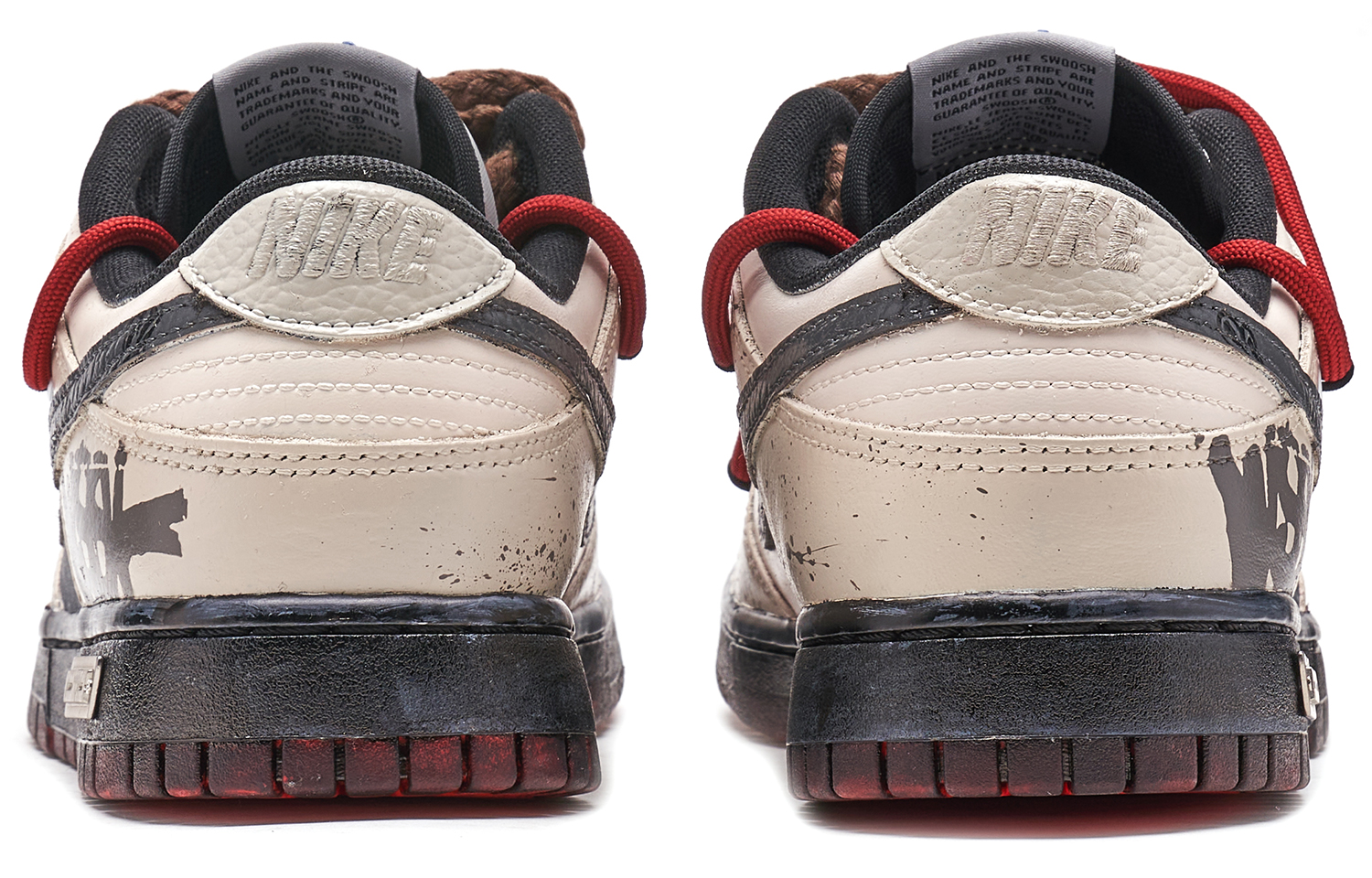 Shop 【カスタムシューズ】ナイキ NBA x ダンク ロー『パンダプランク』 DD3363-100(TeamH-男款炙热涂鸦S-BOX)