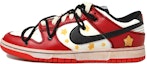 Buy 【定制球鞋】 NBA x Nike Dunk Low 星星 做舊Vibe風 二次元 解構鞋帶 低幫 板鞋 男款 紅白黑