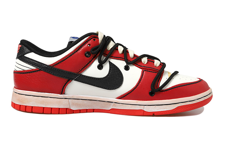 Order 나이키 NBA 덩크 로우 '레드화이트블랙 스타즈' (커스텀) DO6288-100(Team拾玖-白红星星女S-BOX)