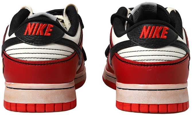 【定制球鞋】 NBA x Nike Dunk Low 星星 做舊Vibe風 二次元 解構鞋帶 低幫 板鞋 男款 紅白黑 Purchase 【定制球鞋】 NBA x Nike Dunk Low 星星 做舊Vibe風 二次元 解構鞋帶 低幫 板鞋 男款 紅白黑