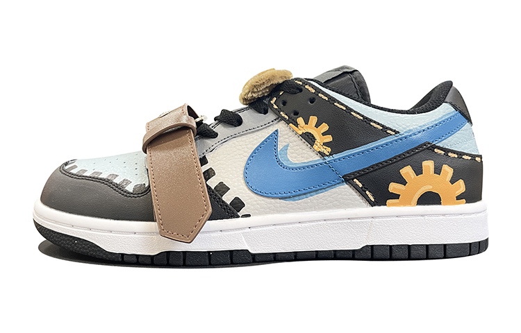 Buy [定制鞋] Nike NBA x Dunk Low '复古齿轮卡通眼睛' DC9560-001(TeamD-GS款复古齿轮黑棕)