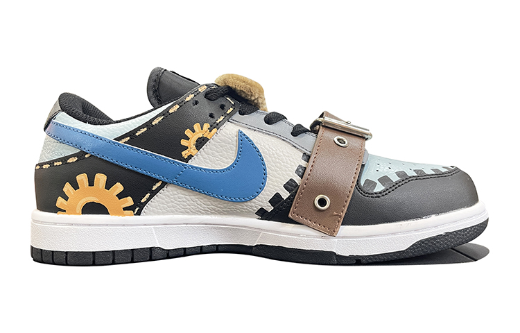 Order [定制鞋] Nike NBA x Dunk Low '复古齿轮卡通眼睛' DC9560-001(TeamD-GS款复古齿轮黑棕)