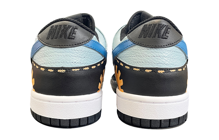Shop [定制鞋] Nike NBA x Dunk Low '复古齿轮卡通眼睛' DC9560-001(TeamD-GS款复古齿轮黑棕)