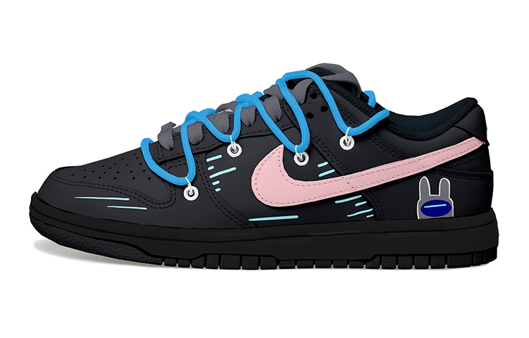[Custom Shoes] Nike NBA Dunk Low 'Retro Space Bunny Black Pink'