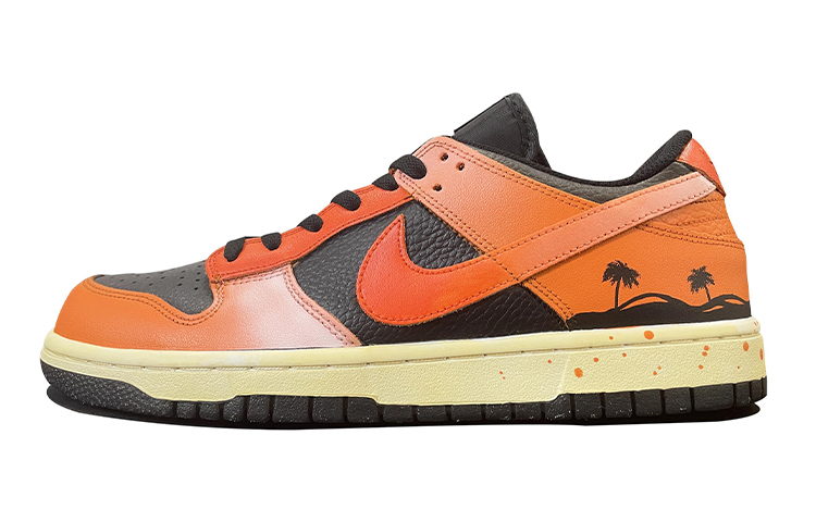 Buy 나이키 NBA x 덩크 로우 '선셋 비치 그라디언트' (커스텀) DC9560-001(TeamD-GS款日落沙滩涂鸦橙黑)