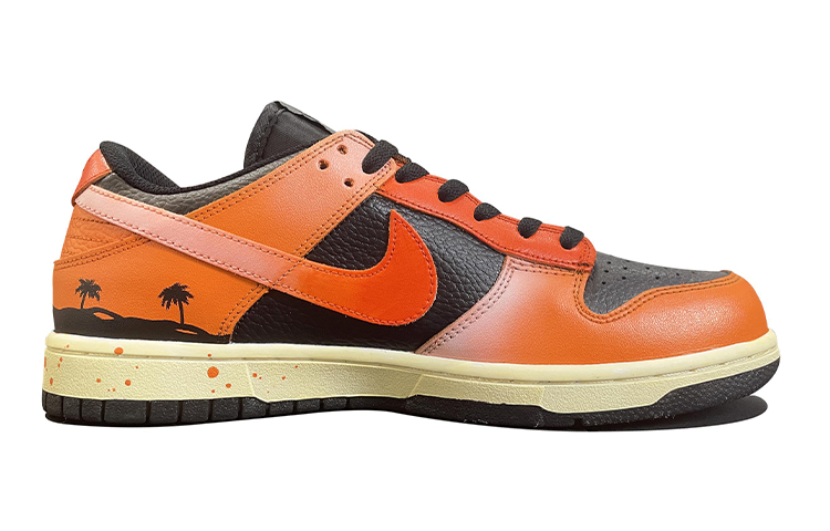 Order 나이키 NBA x 덩크 로우 '선셋 비치 그라디언트' (커스텀) DC9560-001(TeamD-GS款日落沙滩涂鸦橙黑)