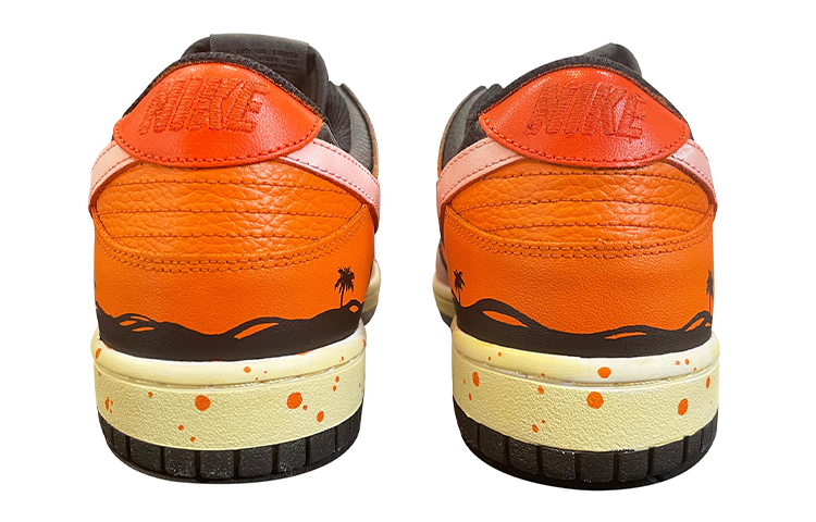 Shop 나이키 NBA x 덩크 로우 '선셋 비치 그라디언트' (커스텀) DC9560-001(TeamD-GS款日落沙滩涂鸦橙黑)