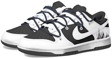 나이키 NBA 덩크 로우 '빈티지 팬다' (커스텀) DC9560-001(Team拾玖-黑白杉树女S-BOX) Shop 나이키 NBA 덩크 로우 '빈티지 팬다' (커스텀) DC9560-001(Team拾玖-黑白杉树女S-BOX)