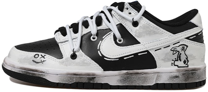 나이키 NBA x 덩크 로우 '흰구름 토끼 그래피티' DC9560-001(Team拾玖-白云做旧女S-BOX) Buy 나이키 NBA x 덩크 로우 '흰구름 토끼 그래피티' DC9560-001(Team拾玖-白云做旧女S-BOX)