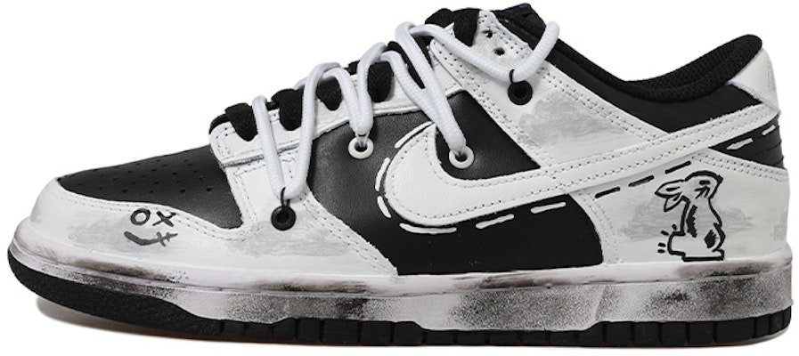 나이키 NBA x 덩크 로우 '흰구름 토끼 그래피티' DC9560-001(Team拾玖-白云做旧女S-BOX) Buy 나이키 NBA x 덩크 로우 '흰구름 토끼 그래피티' DC9560-001(Team拾玖-白云做旧女S-BOX)