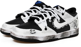 나이키 NBA x 덩크 로우 '흰구름 토끼 그래피티' DC9560-001(Team拾玖-白云做旧女S-BOX) Lookbook 나이키 NBA x 덩크 로우 '흰구름 토끼 그래피티' DC9560-001(Team拾玖-白云做旧女S-BOX)