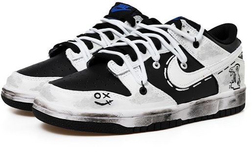 나이키 NBA x 덩크 로우 '흰구름 토끼 그래피티' DC9560-001(Team拾玖-白云做旧女S-BOX) Lookbook 나이키 NBA x 덩크 로우 '흰구름 토끼 그래피티' DC9560-001(Team拾玖-白云做旧女S-BOX)