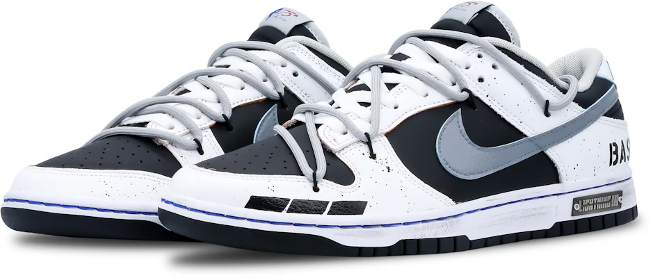 定制鞋 Nike NBA x Dunk Low EMB '黑白熊猫反转' DD3363-002(Team7-男款泼墨字体) Lookbook 定制鞋 Nike NBA x Dunk Low EMB '黑白熊猫反转' DD3363-002(Team7-男款泼墨字体)