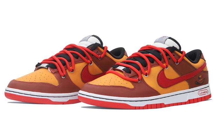 Lookbook 나이키 NBA 덩크 로우 EMB '브라운 레드 카우보이' (커스텀) DD3363-100(Team34-西部牛仔)