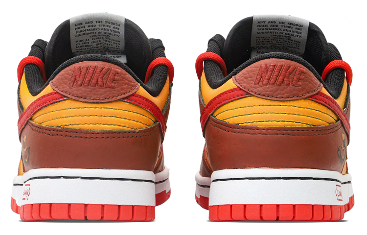 Shop 나이키 NBA 덩크 로우 EMB '브라운 레드 카우보이' (커스텀) DD3363-100(Team34-西部牛仔)