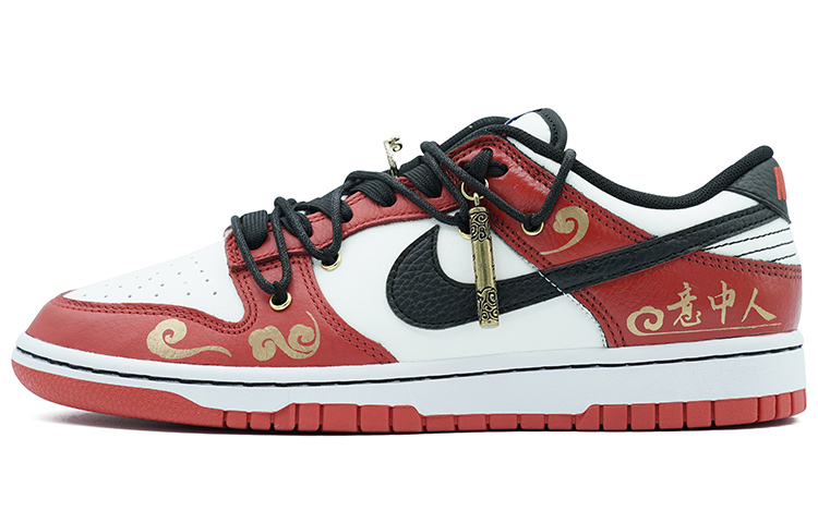 [Custom Shoes] Nike NBA x Dunk Low EMB 'Chicago Red White Black'