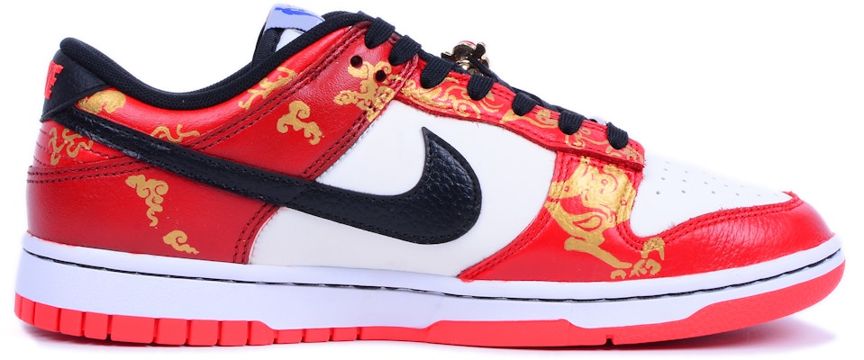 【定制球鞋】NBA x Nike Dunk Low EMB "芝加哥"共赴白头 婚鞋 復古 低筒 運動休閒鞋 男款 金紅 Order 【定制球鞋】NBA x Nike Dunk Low EMB "芝加哥"共赴白头 婚鞋 復古 低筒 運動休閒鞋 男款 金紅
