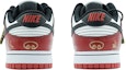 Shop 【訂製球鞋】 NBA x Nike Dunk Low EMB "Chicago" 解構 塗鴉 手繪 情侶 情人節 卡通 祥雲 意中人 芝加哥 低幫 板鞋 男款 紅白黑